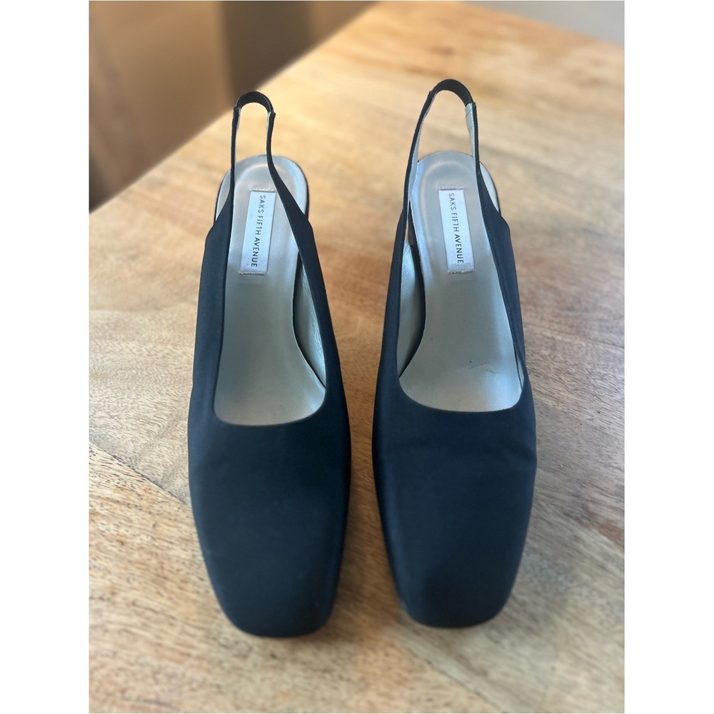 Saks Fifth Avenue Black Slingback‎ Pumps size 11